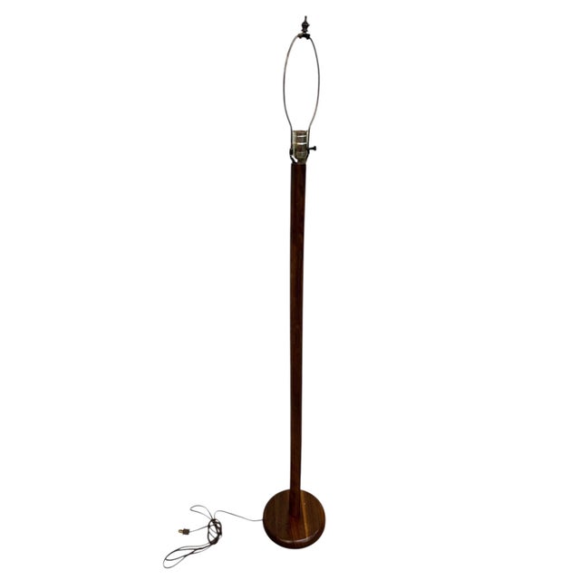 This listing is for a Mid-Century Danish Modern Teak Floor Lamp. Featuring solid teak wood construction, round base, brass...