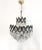 Art Deco Antique Brass Crystal Basket Chandelier For Sale - Image 3 of 11