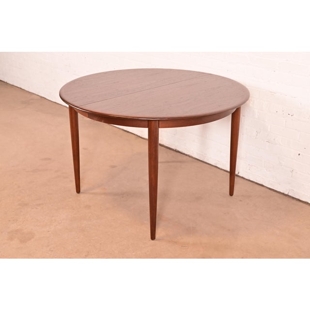 Wood Skovmand & Andersen for Moreddi Danish Modern Teak Extension Dining Table, Newly Refinished For Sale - Image 7 of 14