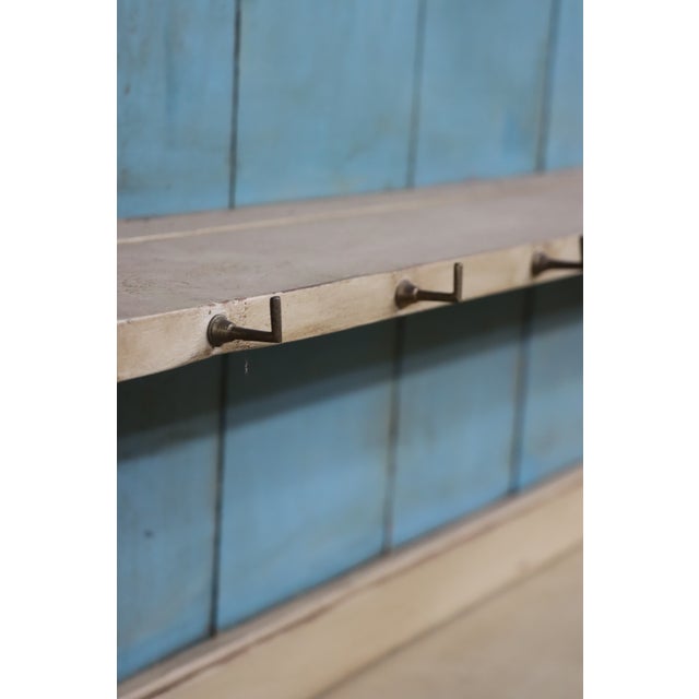 19th Century Welsh Painted Pine Cupboard Hutch With Plate Rack For Sale - Image 14 of 16