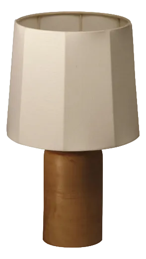 White Small Sonora Linen Table Lamp by Nassi