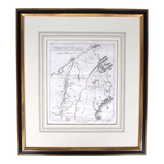 American Revolution Map Drawn for John Marshall's "Life of Washington" First Accurate Historical Maps of the War 1806 For Sale