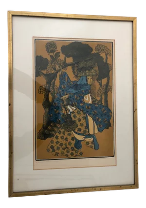 Friedenfeld Asian Style Print “Dancing Flower Lady” 19x26