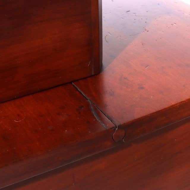 Antique Shaker School Cherry 5-Drawer Chest With Mirror C1890 For Sale - Image 10 of 10