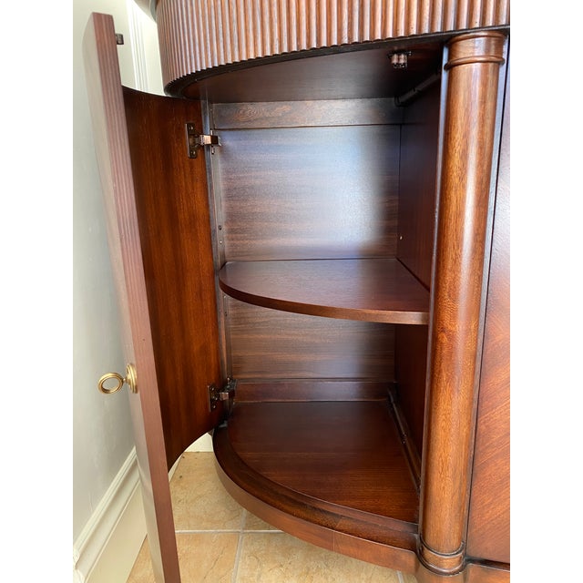 Wood Traditional Bernhardt Wooden Buffet With Mirror For Sale - Image 7 of 18