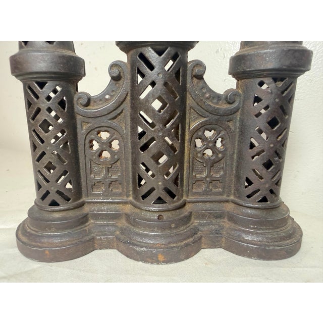 Rare Antique 19th Century Church Towers Eddy & Stephens Company Still Coin Bank For Sale - Image 9 of 13