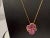 Designer Effy's Natural Pink Sapphire & Diamond Pendant /Necklace 14Kt Rose Gold For Sale - Image 9 of 18