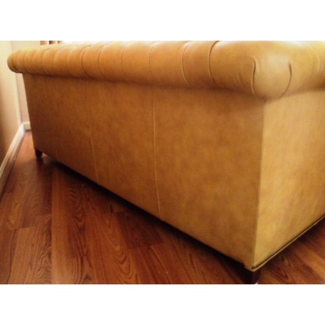 Leathercraft Golden Tan Chesterfield Sofa Chairish