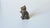 Metal Early Fabergé Tiger's Eye Cat With Diamond Gold Collar & Sapphire Eyes, c.1880 For Sale - Image 7 of 16