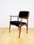 Danish office armchair, vintage office chair in navy blue. A Danish bentwood executive chair from the 1970s. The wooden...