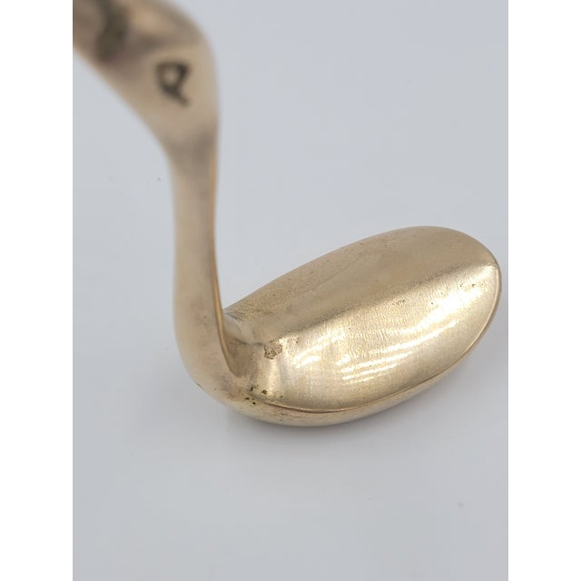 Metal Mid 20th Century Solid Brass Swan Figurine For Sale - Image 7 of 11