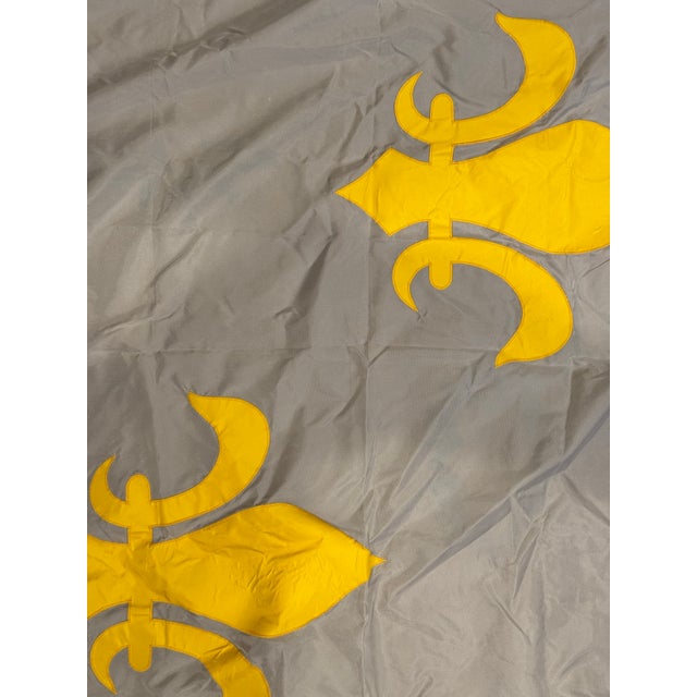 Late 20th Century Late 20th Century Vintage French Fleur De Lis Flag For Sale - Image 5 of 5