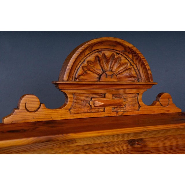 Vintage Brown Wall Shelf For Sale - Image 10 of 14