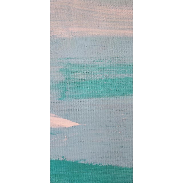 1980s Axel Dubreille, Bleu de Loire, 1987, Oil on Canvas, Framed For Sale - Image 5 of 12