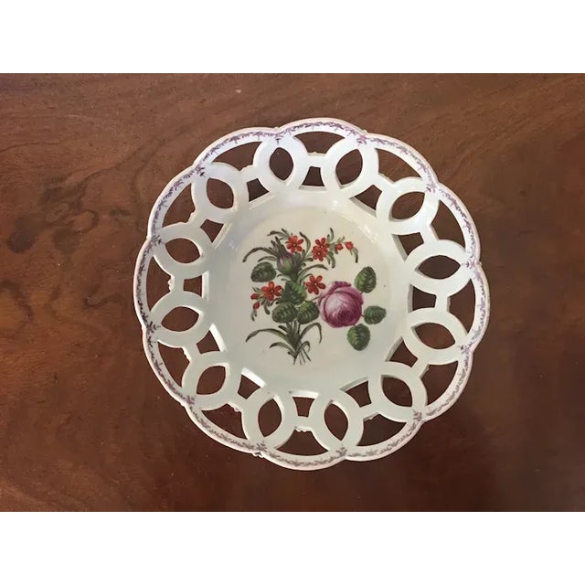 Antique 18th Century Worcester Floral Design Porcelain Bowl For Sale - Image 12 of 13
