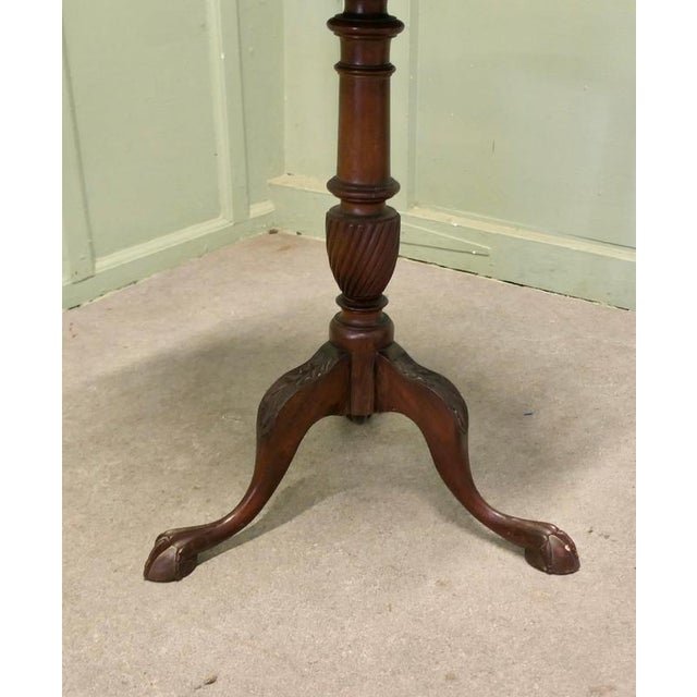 19th Century Tilt Top Wine Table on 3-Footed Base For Sale - Image 3 of 8