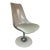 Chromecraft Clear Lucite Tulip Swivel Mid Century Chair For Sale
