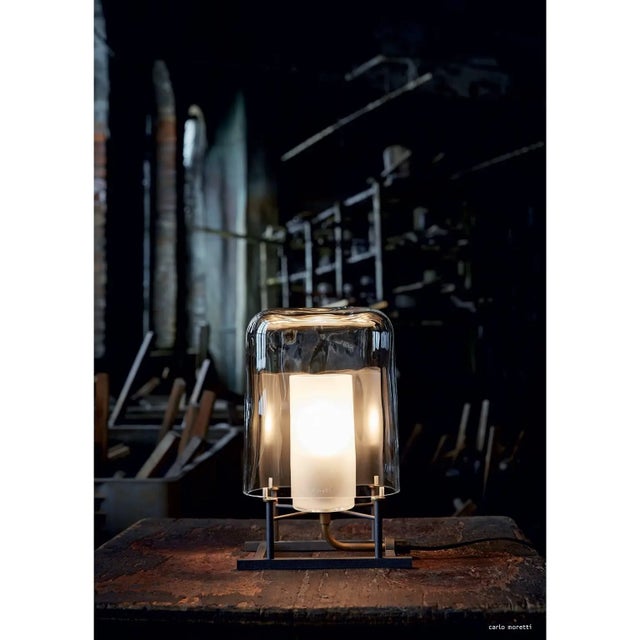 Modern Efra Carlo Moretti Clear Murano Glass Table Lamp, Lamp Shade Only For Sale - Image 3 of 3