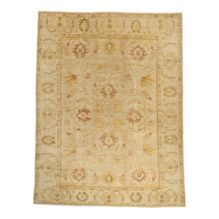 Vintage Turkish Oushak Rug, 11'06 X 15'01 For Sale