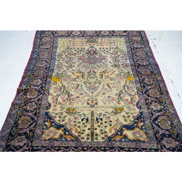 19th Century Antique Tehran Rug 4'4'' x 7' For Sale - Image 5 of 8