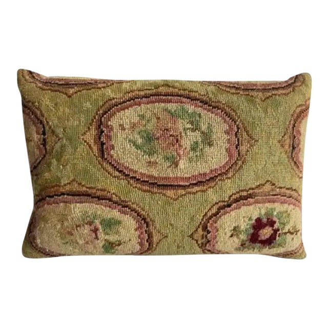 1852 English Needlework Pillow For Sale