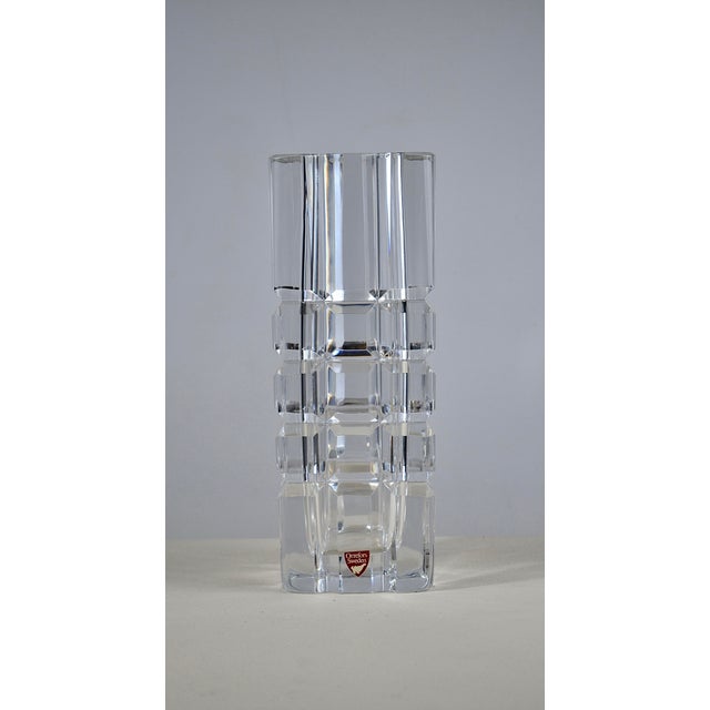 Mid-Century Modern Crystal Faceted Vase by Sven Palmqvist for Orrefors, Sweden, 1950s For Sale - Image 11 of 11