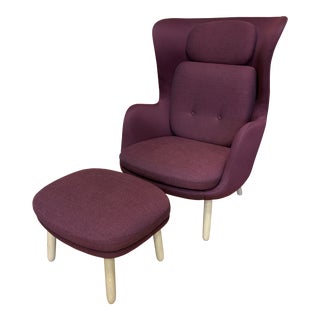 Fritz Hansen Jaime Hayon Ro Lounge Chair & Ottoman For Sale