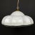 This large swirl Murano pendant lamp Vetri Murano was made in Italy in the 70s. Very beautiful white Murano glass with...