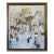 1979 Modernist 'Old Town Reverie' Vintage Swedish Semi-Abstract Street Scene Oil Painting, Framed For Sale