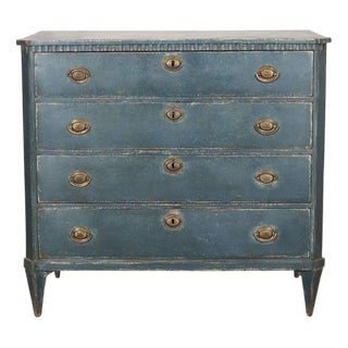 Swedish Painted Oak Commode For Sale
