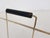 White metal thread magazine stand with wooden handles. Some rust.