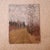 This 20th century French forest road painting captures a quiet woodland scene with a soft, atmospheric palette and a sense...