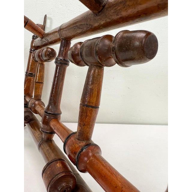 Antique French Faux Bamboo Coat Rack, 1890s For Sale - Image 9 of 14