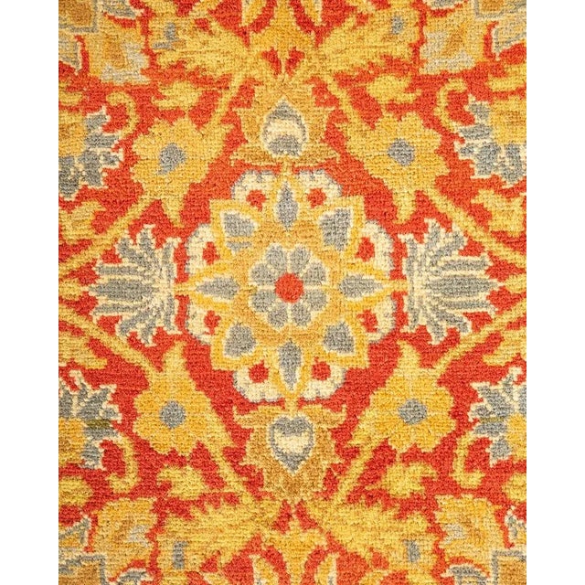 Traditional Mogul, One-of-a-Kind Hand-Knotted Area Rug in Orange, 8' 1" x 10' 2" For Sale - Image 3 of 8