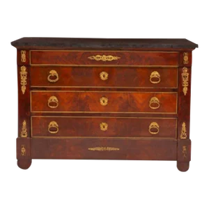 1840's Century Louis Philippe Mahogany Commode