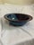 Ceramic Stoneware Bowl in Reds and Blue by Nationally Recognized North Carolina Potter Bill Stewart For Sale - Image 7 of 8