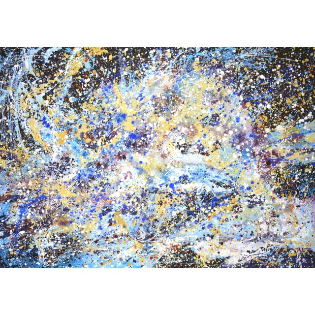 Milky Way. Space.Modern Original Painting.Iryna Kastsova For Sale