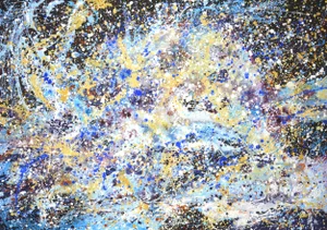 Milky Way. Space.Modern Original Painting.Iryna Kastsova