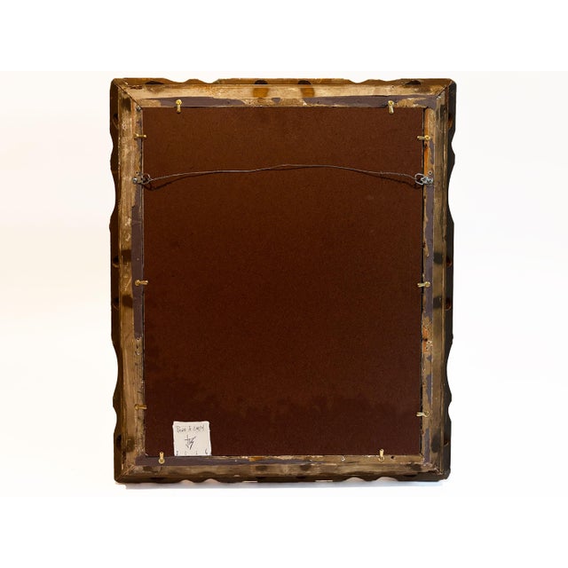 "Down to Earth" Abstract Painting in Antique Frame, Transitional Original Art by JTS For Sale - Image 10 of 10