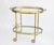 Mid-Century Modern Neoclassical Serving Cart with Glass and Removable Tray, 1960s For Sale - Image 4 of 12