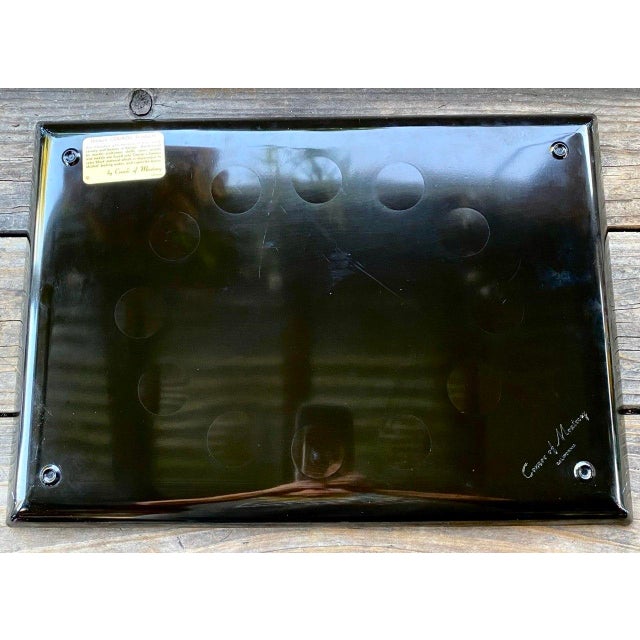 Zodiac Serving Tray Vintage Couroc of Monterey | 12 Astrological Medallions | California Modern For Sale - Image 15 of 18