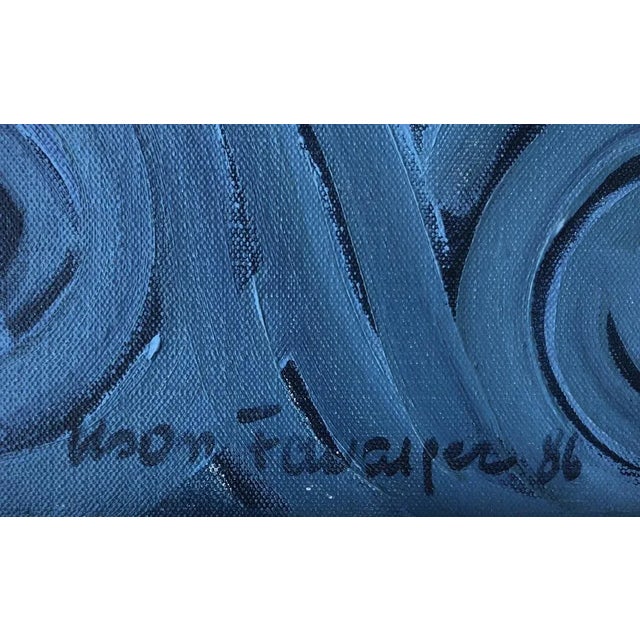 Lison Favarger, Usure du temps I, 1986, Oil on Canvas, Framed For Sale - Image 3 of 10