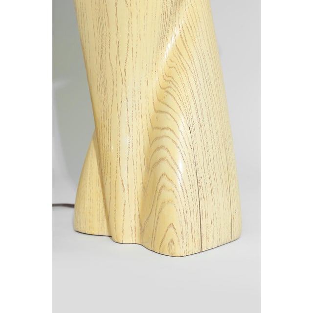 Yasha Heifetz Carved Wood Organic Lamp, 1950s For Sale - Image 9 of 11