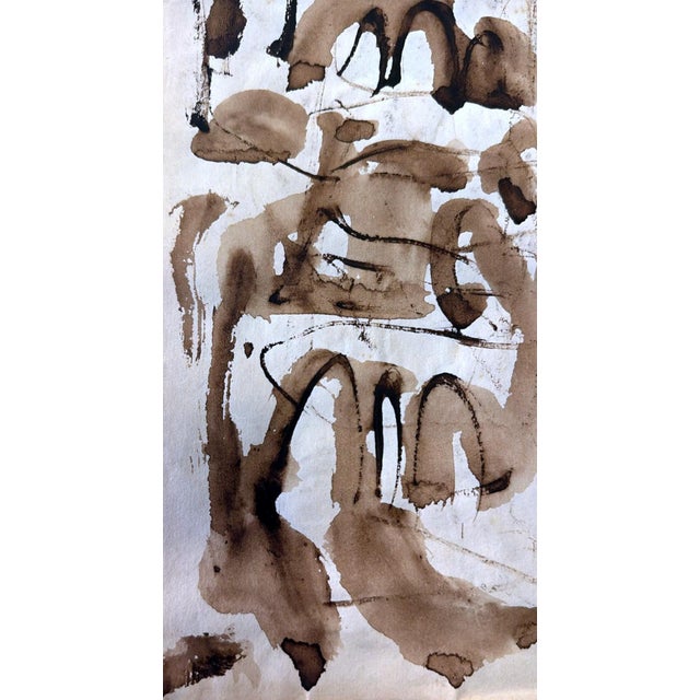 Abstract Drawing on Textured Paper For Sale - Image 15 of 17