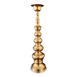 Tall Brass Candle Stick - Church / Altar / Mantle