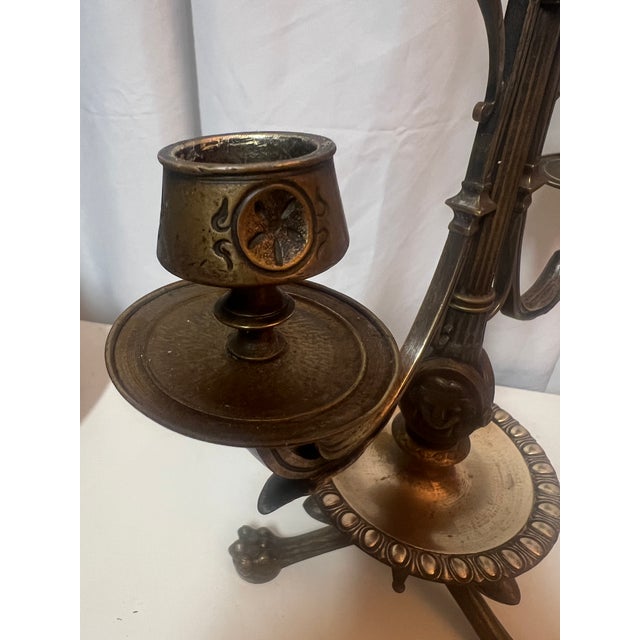 Early 19th Century Bronze French Empire Style Candelabrum For Sale - Image 10 of 13