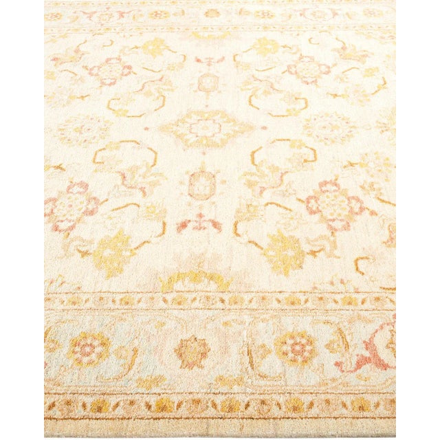 Solo Rugs Vintage Traditional Hand Knotted Wool Area Rug, Ivory - 6'3" X 8'10" For Sale - Image 4 of 9