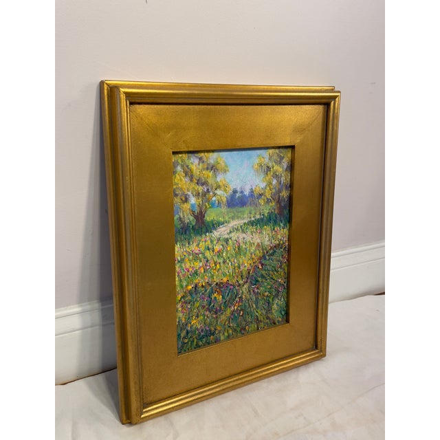 2010s The Secret Path Acrylic on Canvas Impressionist Painting by Christophe Cardot For Sale - Image 5 of 7