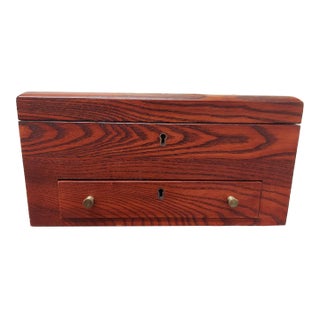 1950s Reed & Barton Silversmith Eureka Norton, Ma. Jewelry Box With Key For Sale