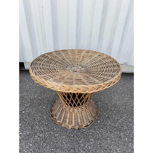 Mid-Century Modern Wicker Living Room Set, 1970s, Set of 4 For Sale - Image 3 of 17